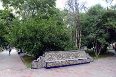 11-01 Plaza Espana Has Brightly Coloured Andalucian Tiles And Luxuriant Trees And Shrubs In Mendoza